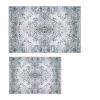 8x10FT Vintage Area Rug - Non-Slip Boho Waterproof Machine Washable