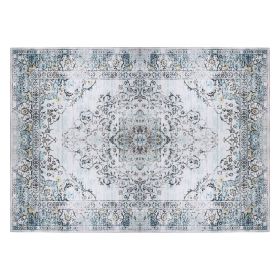 Vintage Boho Area Rug 6x9FT – Modern Non-Slip, Soft Low Pile, Waterproof & Machine Washable | Multiple Colors & Sizes | NewHome (Option: AreaRug69FTType1)