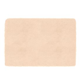 4'x2.6' Fluffy Shaggy Area Rug - Anti-Skid Bedroom Carpet Mat (Option: RugFloorMatBeige)