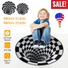 3D Visual Illusion Area Rug - Anti-Slip Round Doormat Carpet