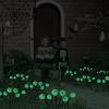 2-Pack Solar Scary Eyeballs Lights - 12 LED Halloween Path Lights
