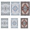 8x10FT Vintage Area Rug - Non-Slip Boho Waterproof Machine Washable