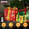 Set of 3 Christmas Lighted Gift Boxes - 50 LED Battery Powered IP44