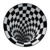 3D Visual Illusion Area Rug - Anti-Slip Round Doormat Carpet