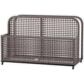 Rattan Storage Basket (Option: Light Gray)