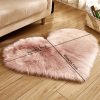 1pc Heart-Shaped Faux Sheepskin Area Rug  Soft and Plush Carpet for Home, Bedroom, Nursery, and Kid's Room - Perfect for Home Decor and Comfort