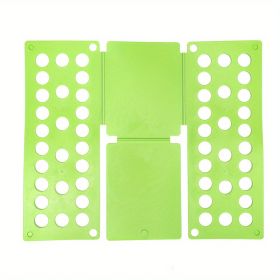 1pc, Creative Plastic Shirt Folding Board - Perfect for Lazy People - Quickly Fold Clothes at Home and Travel - Adult PP Accessory Helper (size: 18.9*15.75inch Green(Child))