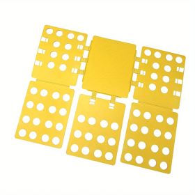 1pc, Creative Plastic Shirt Folding Board - Perfect for Lazy People - Quickly Fold Clothes at Home and Travel - Adult PP Accessory Helper (size: 22.83*26.77inch Yellow(Adult))