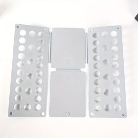1pc, Creative Plastic Shirt Folding Board - Perfect for Lazy People - Quickly Fold Clothes at Home and Travel - Adult PP Accessory Helper (size: 18.9*15.75inch Grey(Child))