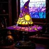 Witch Hat Lamps, USB Stained Resin Glowing Gothic Retro Resin Lamp For Bedroom Party With Mystical Charm