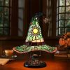 Witch Hat Lamps, USB Stained Resin Glowing Gothic Retro Resin Lamp For Bedroom Party With Mystical Charm