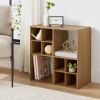 4-Cube Storage Organizer Bookshelf -stylish Storage Organizer Book Case for Home Bedroom Office, Easy Assembly, Modern Bookcase