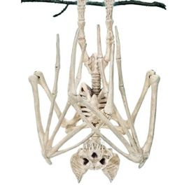 Spook Up Your Halloween Decor with This Vivid Bat Skeleton Model (Quantity: 1pc, Material: Lizard)