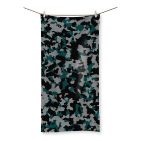 Camofludge 12 Beach Towel (size: 27.5"x55.0")