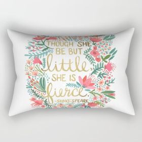 Quote Shakespeare Rectangle Pillow (size: MEDIUM 20" X 14")