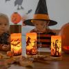 Halloween Flameless Candle Lamps – 3 Pack, LED Timer Candles (iMounTEK)