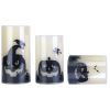 Halloween Flameless Candle Lamps – 3 Pack, LED Timer Candles (iMounTEK)