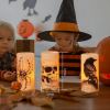 Halloween Flameless Candle Lamps – 3 Pack, LED Timer Candles (iMounTEK)