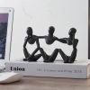 Nordic Abstract Thinker Statue - Resin Desktop Sculpture for Home & Office Decor