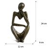 Nordic Abstract Thinker Statue - Resin Desktop Sculpture for Home & Office Decor