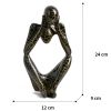Nordic Abstract Thinker Statue - Resin Desktop Sculpture for Home & Office Decor