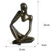 Nordic Abstract Thinker Statue - Resin Desktop Sculpture for Home & Office Decor