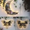 Premium Crystal Display Shelf - Wall Mounted Floating Shelf for Moon Moth Butterfly Lamps & Seasonal Decor