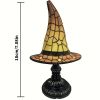 Witch Hat Lamps, USB Stained Resin Glowing Gothic Retro Resin Lamp For Bedroom Party With Mystical Charm