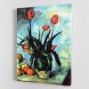 Still Life vase with Tulips by Cezanne Canvas Print or Poster