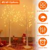 Lighted Artificial White Birch Tree - 8 Warm White Lighting Modes