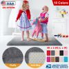 4'x2.6' Fluffy Shaggy Area Rug - Anti-Skid Bedroom Carpet Mat